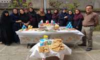 برپایی سفره سلامت توسط پرسنل اداری بیمارستان